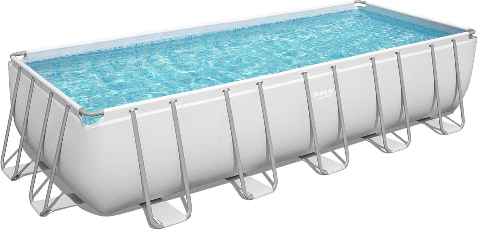 Power Steel 21' X 9' X 52" Rectangular Pool Set, Multicolor