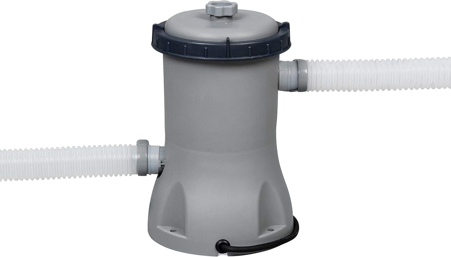BW56456GB-21 Power Steel above Ground Pool, with Pump and Ladder, Grey, 13.6 Ft